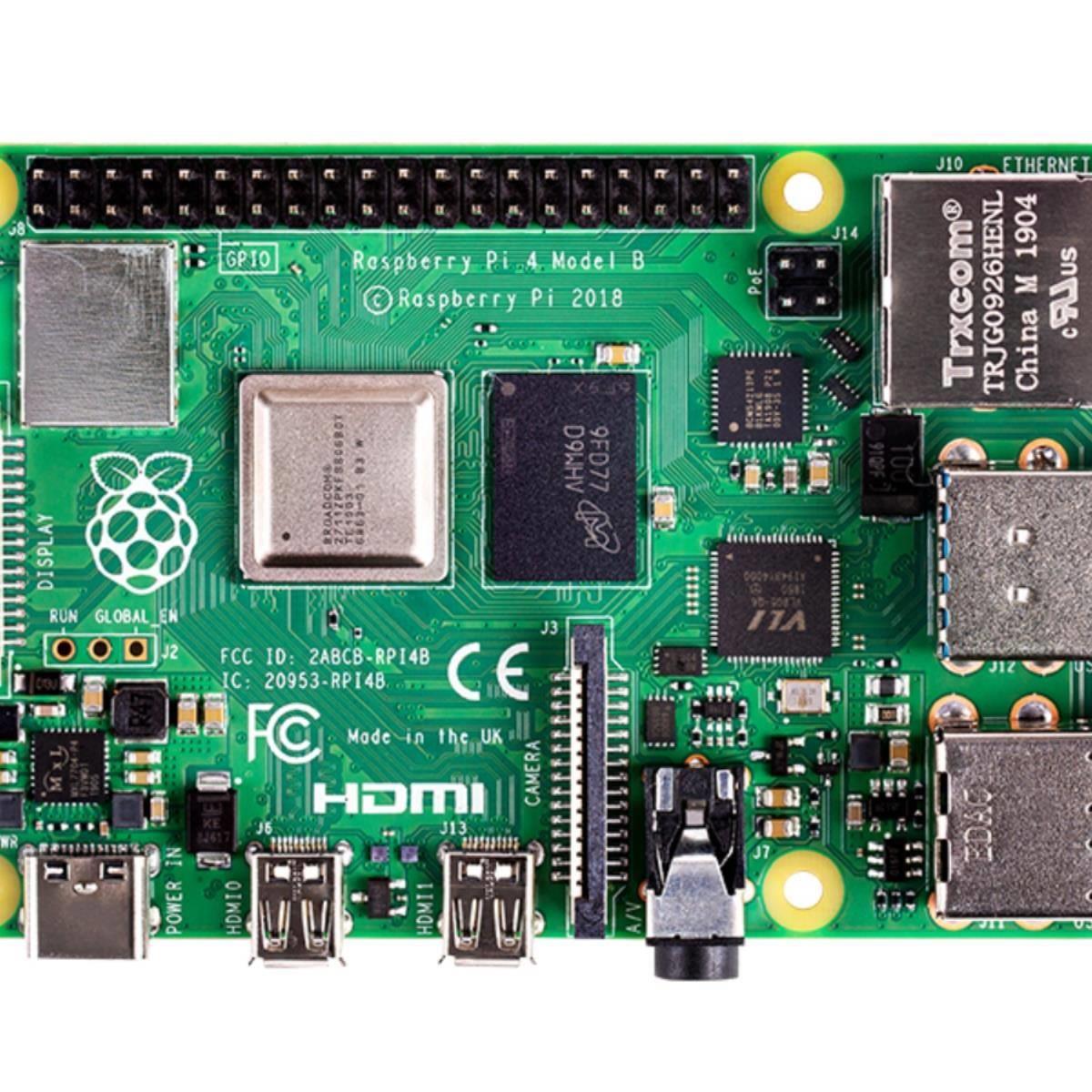 树莓派pi4B 4G Raspberrypi4b 4G内存Python 人工智能linux开发板