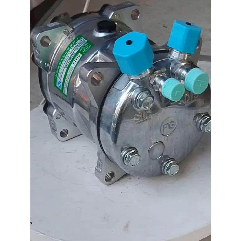 5H14汽车空调压缩机起重机汽车空调泵液压空调外齿徐公忠联