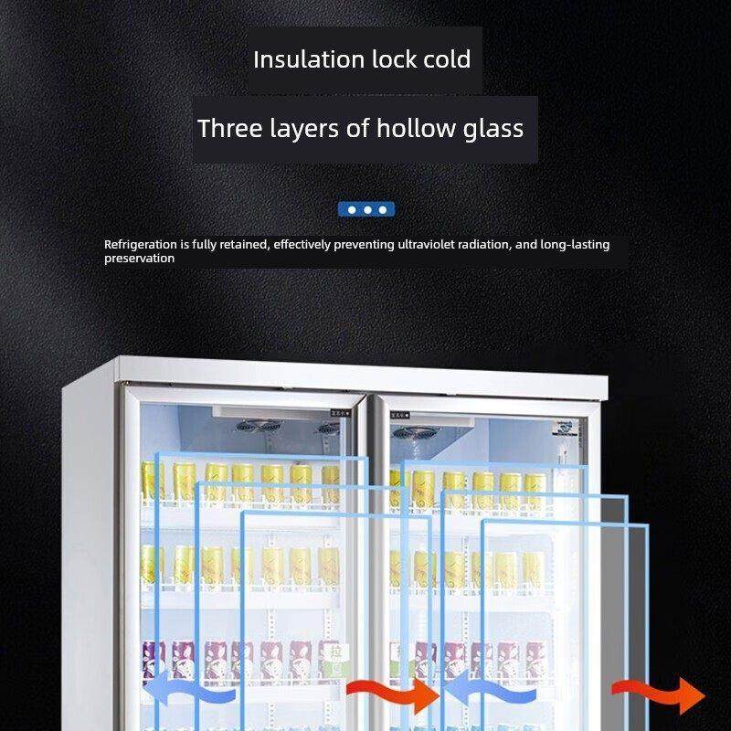 Aucma立式冷冻室展示柜-22度商用风冷无霜低温速冻冷冻室