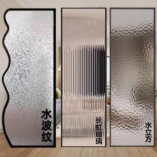 铝合金玻璃隔断现代简约客厅卧室玄关入户进门遮挡卫生间半墙屏风