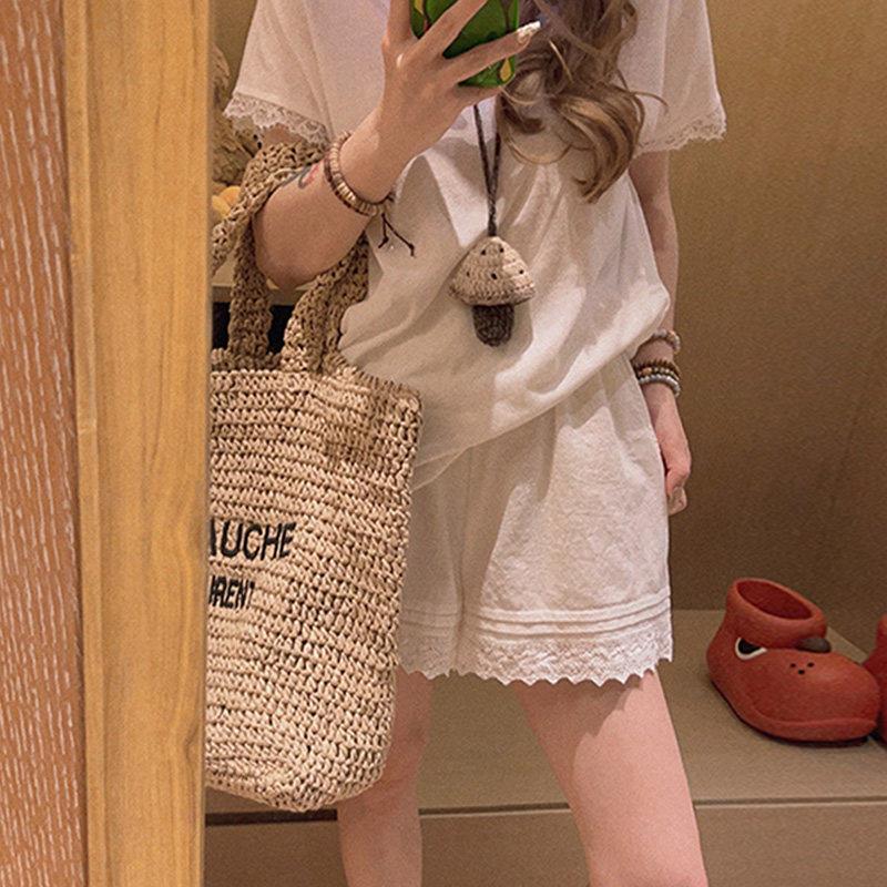 孕妇短裤夏季薄款孕妇裤子外穿时尚宽松蕾丝边安全内搭裤孕妇夏装