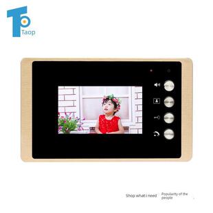 淘普直销 楼宇对讲4.3寸彩色可视室内分机网线制门铃门禁系统防区