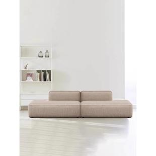 极简小公寓客厅三个座位豆腐块沙发斯堪 直排无扶手服 纳维亚风格