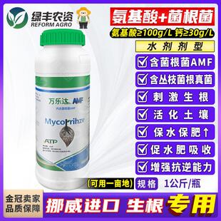 挪威进口AMF菌根菌含氨基酸水溶肥料生根剂土壤改良冲施肥滴灌肥