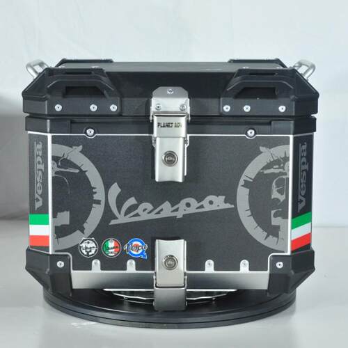 摩托车铝合金尾箱适用维斯帕VESPA150GTS300改装铝合金尾架萝b款