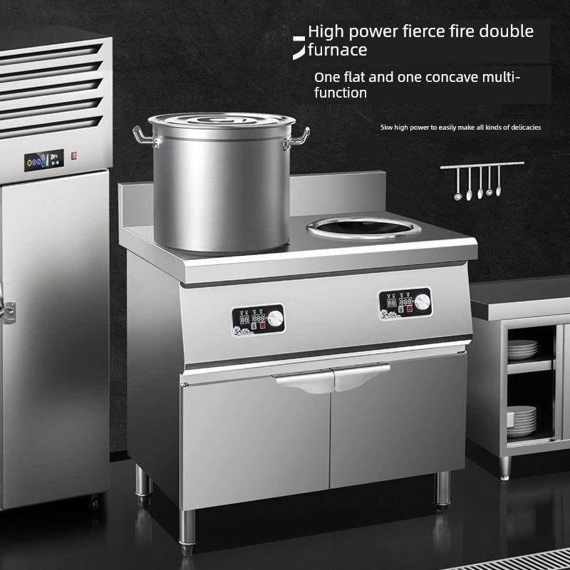 广东明初商用电磁炉双炉柜平板电磁炉炒凹5Kw大功率猛火炉,厨房电器,商用台式电磁炉/电陶炉,淘宝优惠券,粉丝福利购,淘宝优惠卷