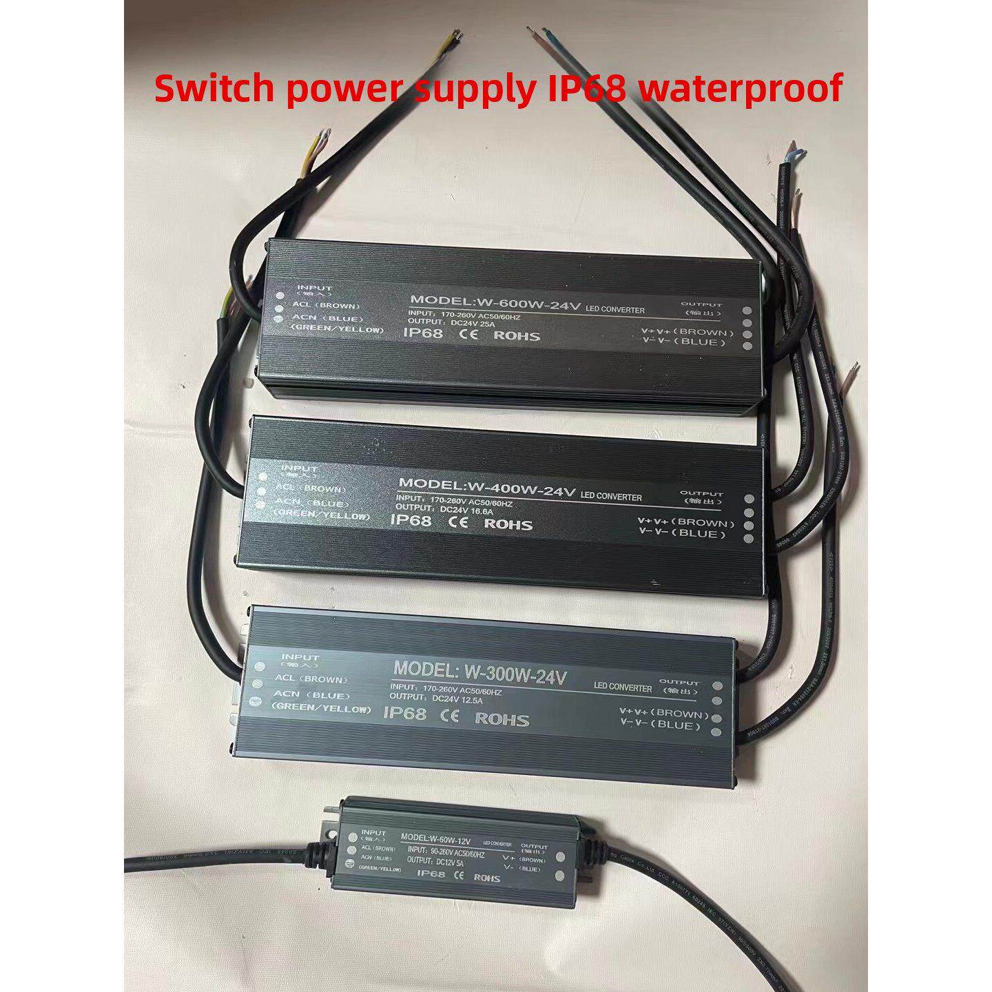 防水开关电源转DC直流恒压12V24V水下LED灯带灯箱专用变压器