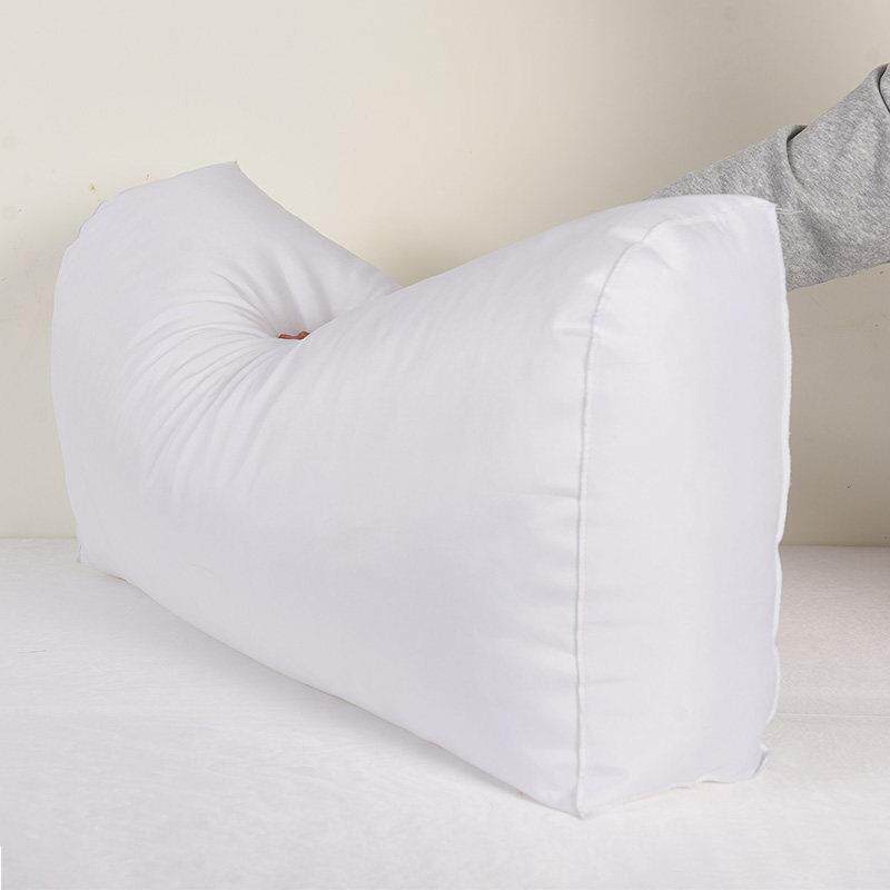 床头靠垫三角形靠枕双人沙发大靠背垫汽车护腰床上软包枕芯定制