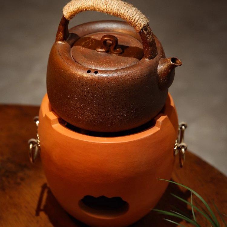 闽西文化煮茶炭炉炭火煮茶炉红泥小火炉潮汕功夫茶风炉碳炉木炭炉