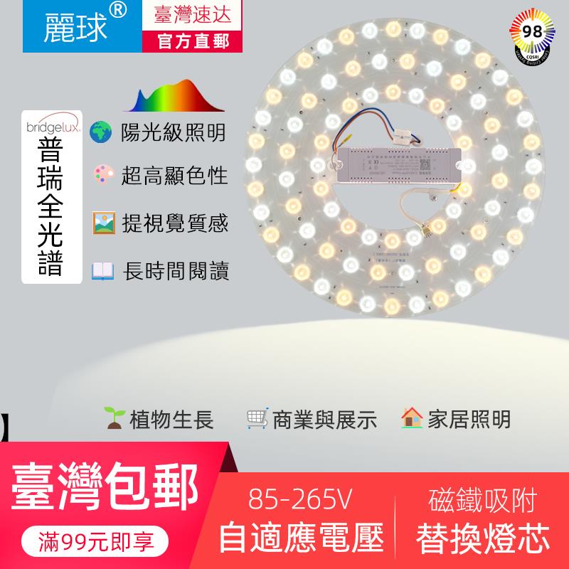 110V出境美国普瑞LED灯芯全光谱护眼吸顶灯泡灯盘板圆形宽电压