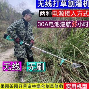 家用打草机草坪除草机无刷充电式 新款 电动割草机小型手持锄草神器