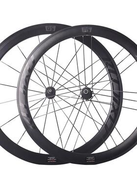 6爪700c公路车轮组120响30/40/50mm框高2:1g3编法V/C圈刹碟煞轮组