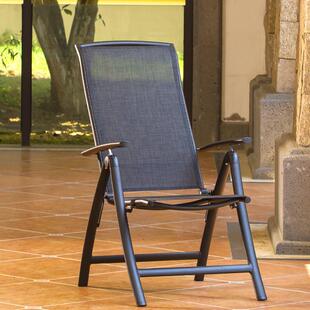 临亚 铝合金折叠椅办公室午休躺椅户外阳台休闲 靠背椅家用午睡椅