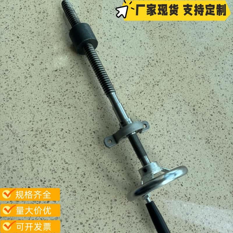 梯形丝杆螺母套装带手轮木工机械 T型丝杆 手摇丝杠传动 升降螺杆