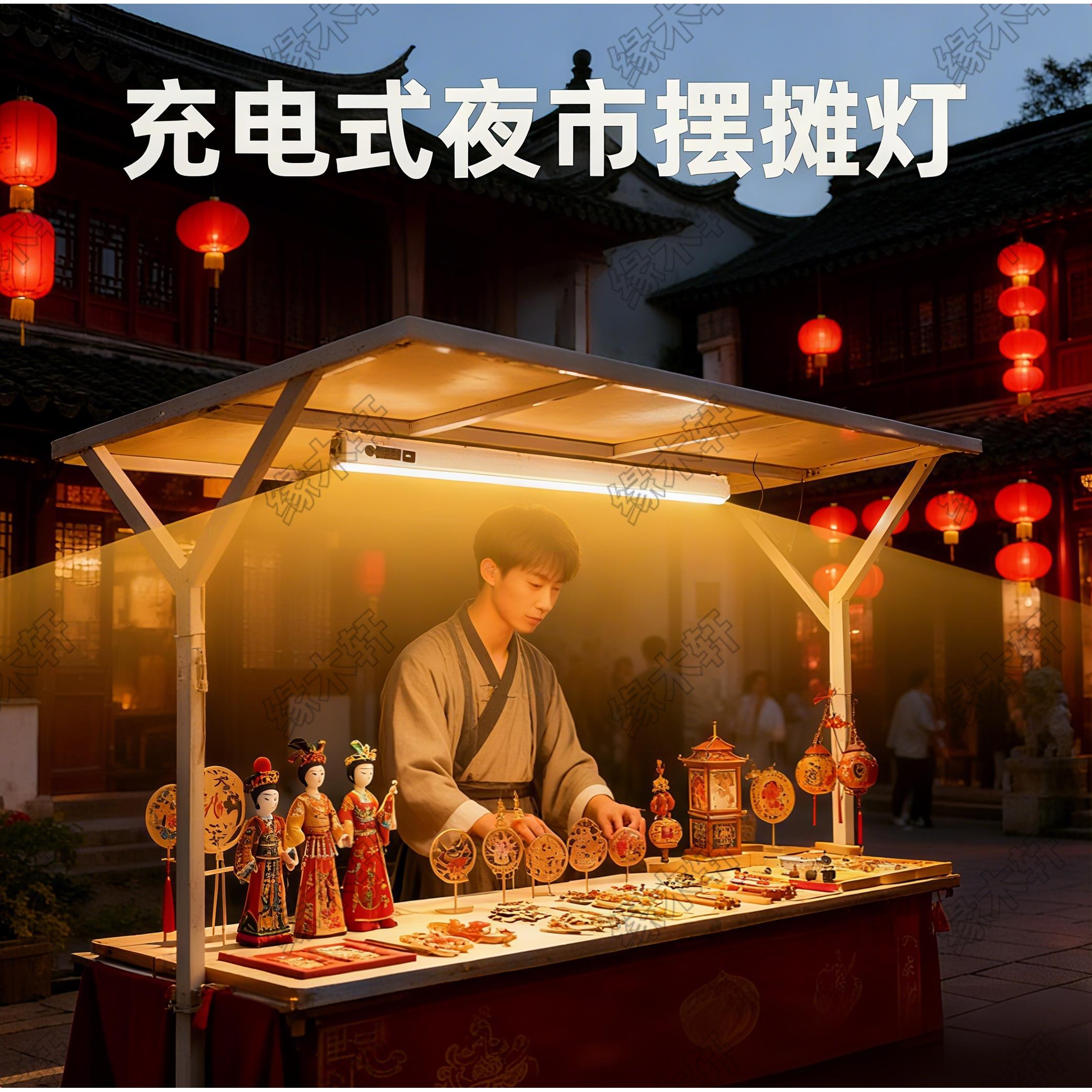 夜市摆摊磁吸灯小夜灯台灯充电照明灯宿舍床上小灯寝室露营床头