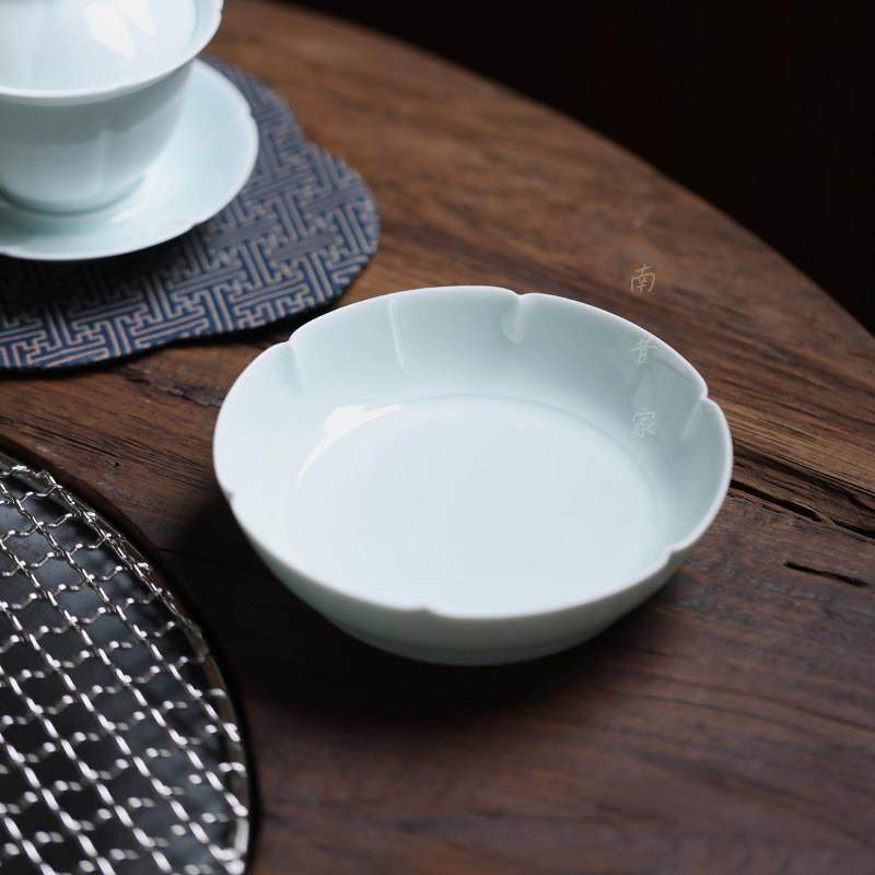 景德镇宋韵葵口碟子花口碟 中式高温瓷 点心碟茶点干果小盘小壶承,餐饮具,碟,淘宝优惠券,粉丝福利购,淘宝优惠卷