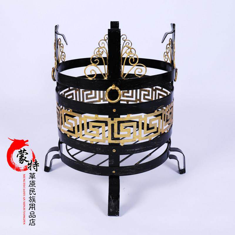 蒙古族祭火仪式火盆 蒙古大营篝火晚会道具火盆架子蒙古包摆设