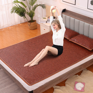 夏季 麻将凉席f1.8m1.5米床折叠竹席单双人学生麻将席1.2m竹凉席子