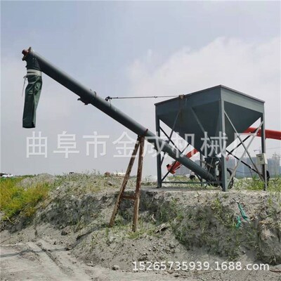 卧式料仓水泥i螺旋管 管式螺旋输送机 加厚无轴叶片给料机