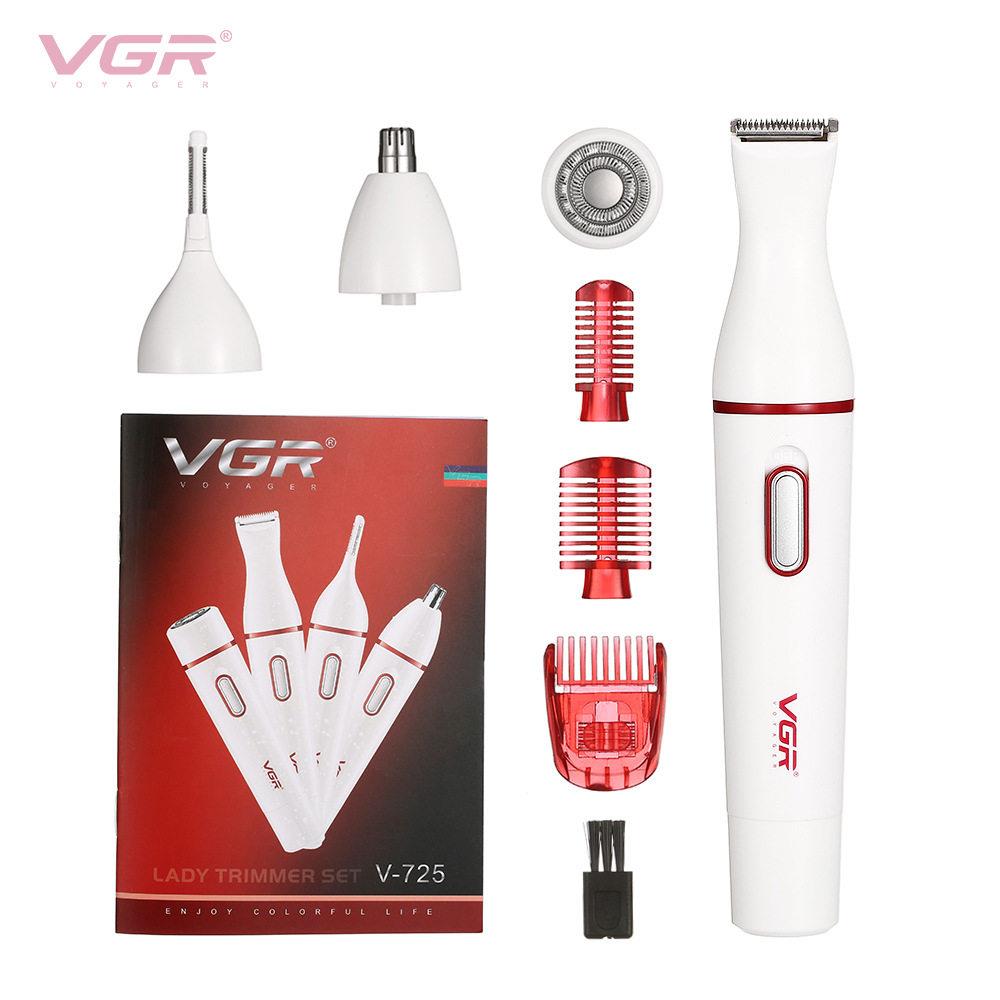 VGR725跨境拔毛器女士多功能剃毛器全身去毛电动修眉刀脸部脱毛器