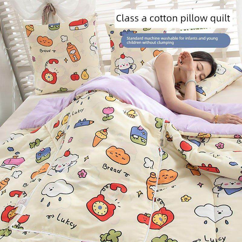 纯棉汽车枕被两用办公棉午睡毯空调被子汽车坐垫枕头二合一,居家布艺,抱枕被,淘宝优惠券,粉丝福利购,淘宝优惠卷