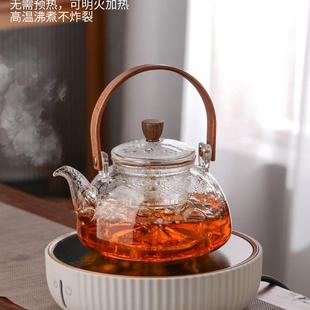 玻璃煮茶壶耐高温电陶炉专用蒸煮一体两用煮茶器家用高档提梁 新款