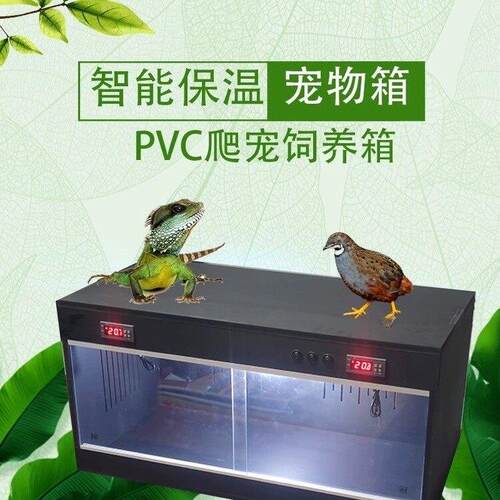 pvc爬箱爬宠饲养箱饲养缸乌龟蜥蜴蜘蛛陆龟宠物恒温箱黑色保温箱