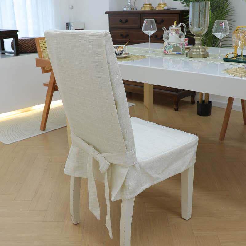定制现代桌布和椅子套椅子简单的棉和亚麻c餐桌和凳子套，布套，