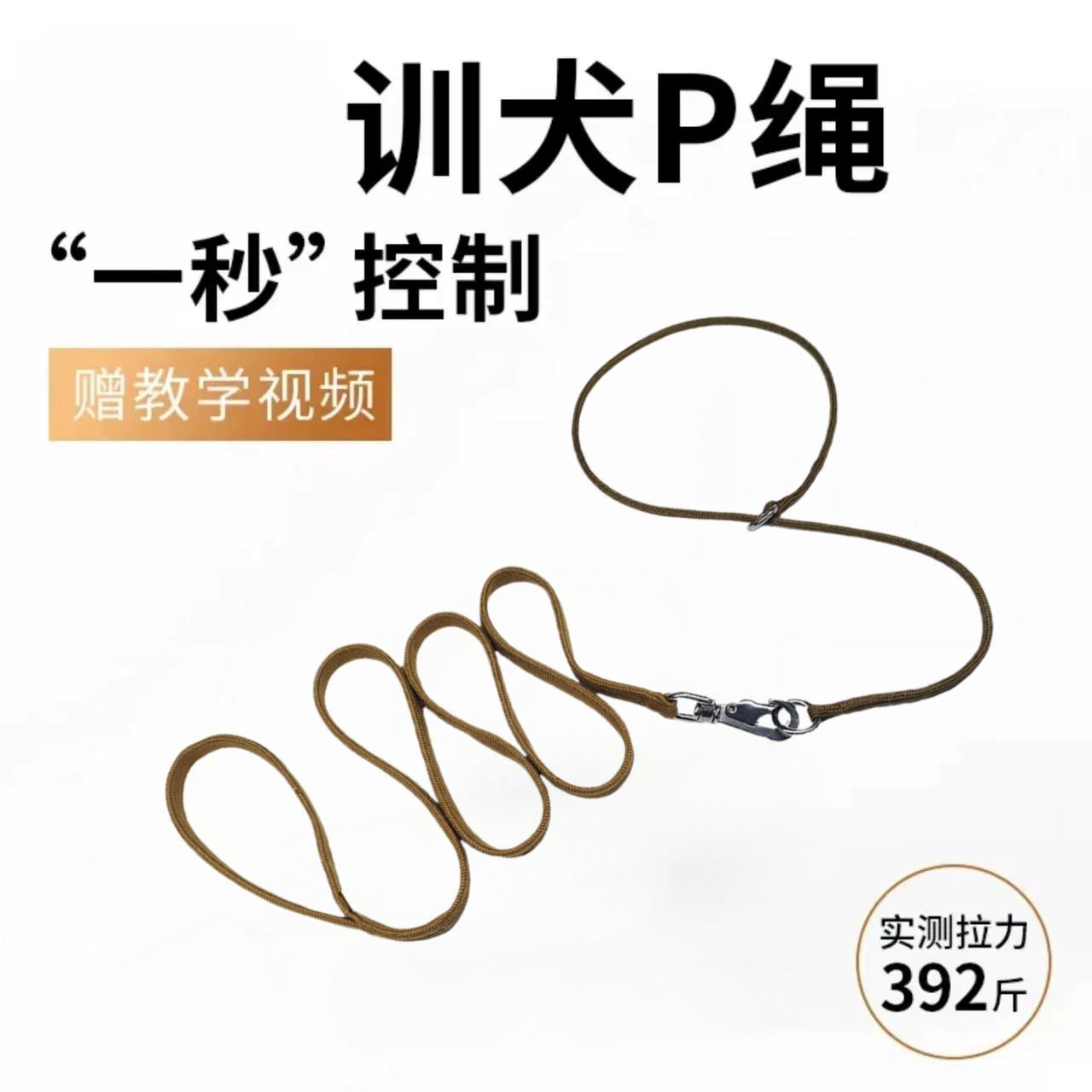 比赛P绳宠物牵引绳狗绳子P链训犬狗炼金毛萨摩边境牧羊犬大中型小