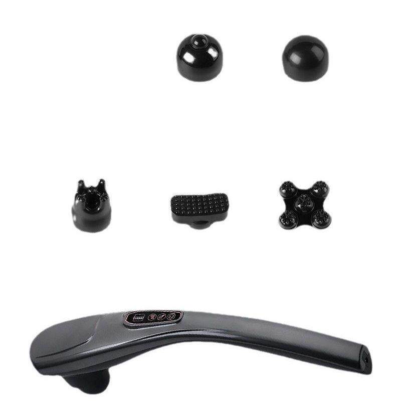 正品充电海豚按摩器棒肩颈部腰部电动敲打锤多功能振动全身手持式