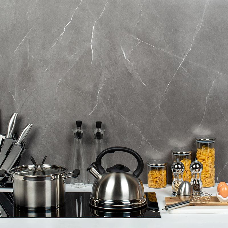 样板间厨房摆件软装橱柜展厅饰品储物罐砧板道具锅具水壶套装组合