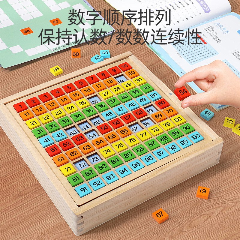 数学教具百数板1-100数字小学一年级数学加减S运算99乘法教具