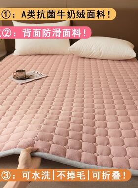 毛毯租房专e用折叠榻榻米1米5床垫家用卧室软垫子地垫褥1米8保护