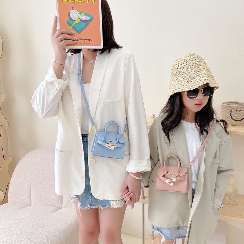 女童斜挎包时尚亲子包包2024新款潮儿童洋气百搭凯莉包公主单肩包,玩具/童车/益智/积木/模型,斜挎包/拎包/腰包,淘宝优惠券,粉丝福利购,淘宝优惠卷