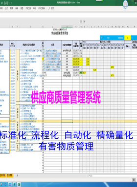 供应商质量管理系统供应商管理系统供应商管理表格供应商审核