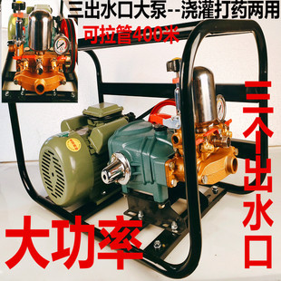 220V动打药机喷雾器高压农药机农用喷药器铜线机器园林遥控果树