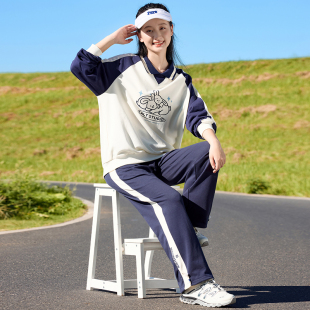 女大童套装春装2025新款儿童洋气女孩网红初中学生女童初秋两件套