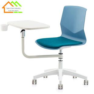五星小桌转椅训练椅带扶手的可调节办公椅会议椅滑轮工作人员电脑