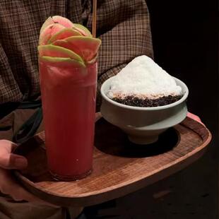 陶瓷覆古高脚碗网红刨冰绵绵冰碗三出山缓缓创意火锅甜品雪冰粉碗