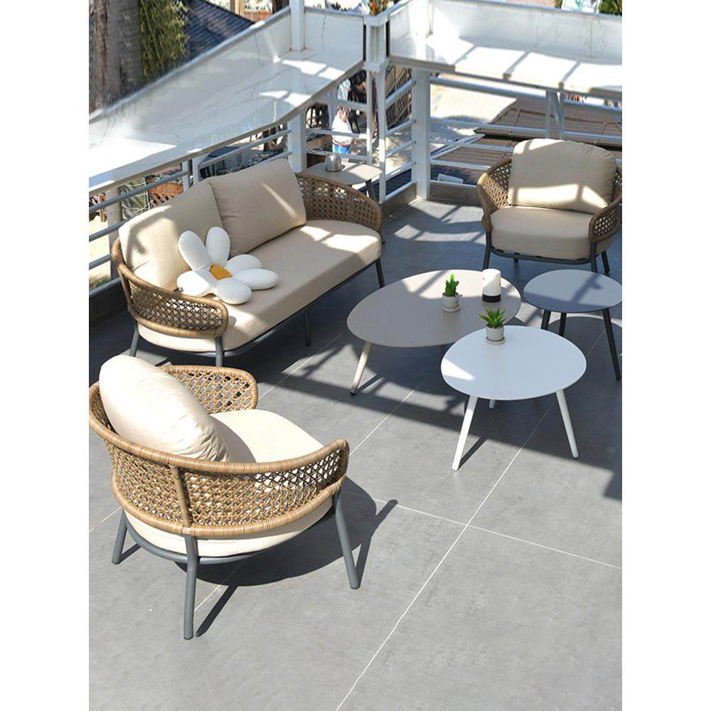 户外藤编沙发室外露台庭院花园室内客厅阳台防水防晒铝合金藤椅,住宅家具,户外沙发,淘宝优惠券,粉丝福利购,淘宝优惠卷