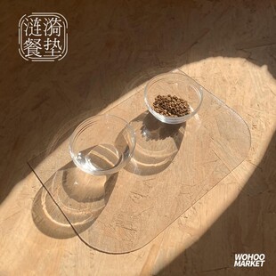 乌合集市猫用餐垫宠物食盆碗垫防溢出漏食易清洗无味环保防滑粮垫