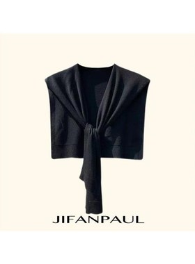 黑色小披肩男款外搭高级感男士空调房护肩女士针织搭肩20.23新款