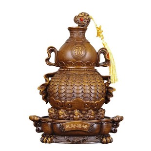 招财存钱罐葫芦摆件储存罐添福纳财聚财福禄中式 饰 家居玄关床头装