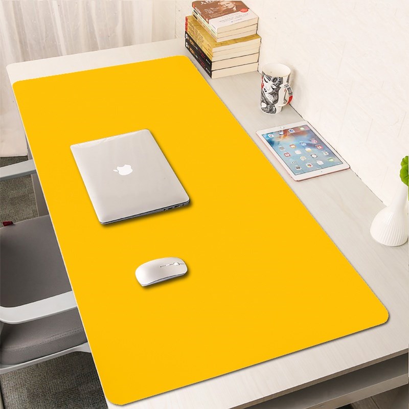 环保无味防烫学生书桌垫防水防油纯色办公室皮革桌垫垫子
