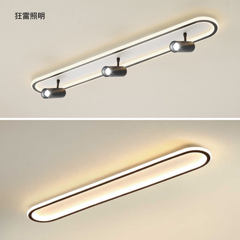 长条过道射灯吸顶式新款极简走廊玄关衣帽间家用商照形象墙无主灯