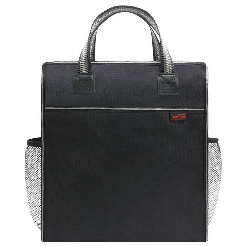 防水黑色手拎书袋文件袋手提袋帆布小学生用美术袋补习中学生定制