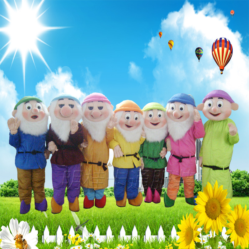 小矮人卡通人偶服l装定制动漫人物行走玩偶服成人演出道具服饰现