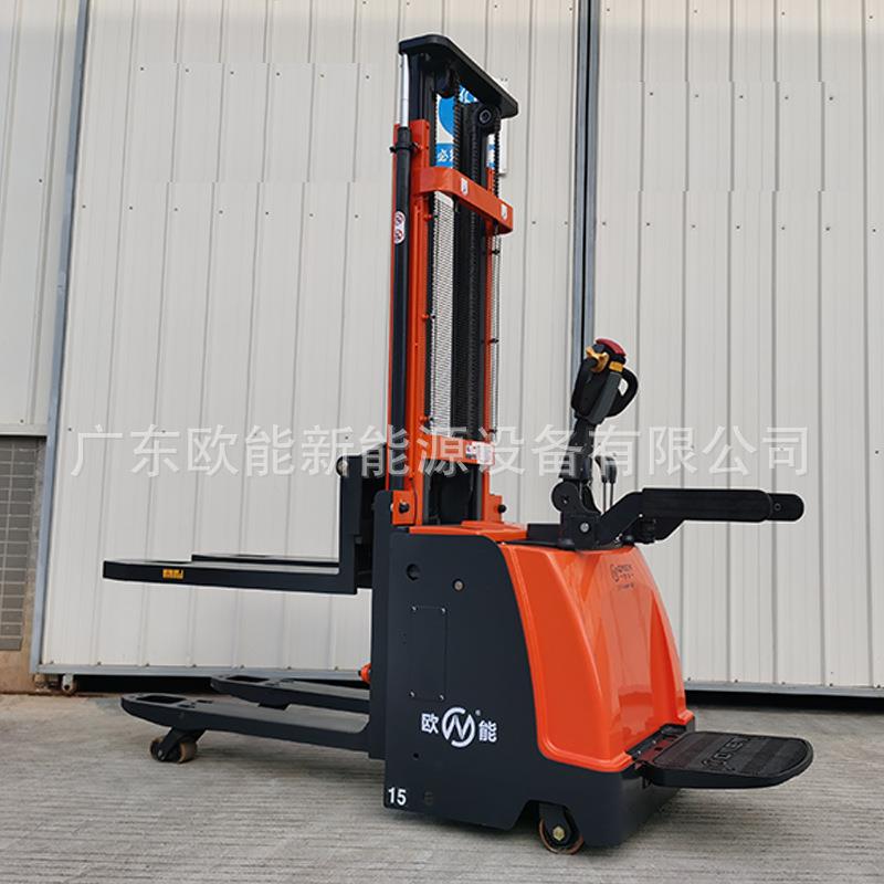 全电动双提升堆高车载荷1.5/2吨仓库工厂仓储升降搬运堆垛车