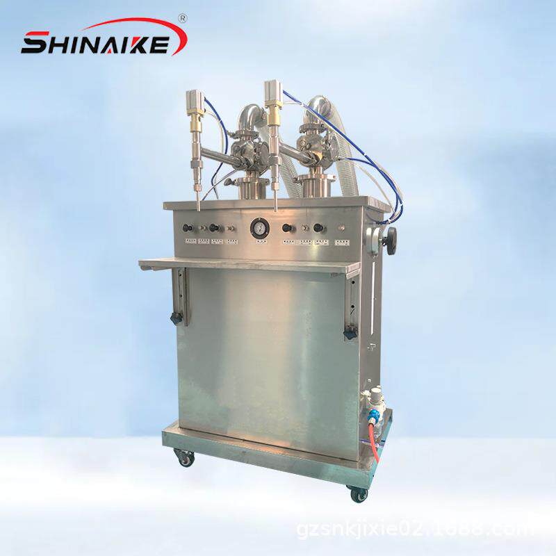 广州立式双头活塞式灌装机护手霜面霜乳液膏霜定量半自动灌装机