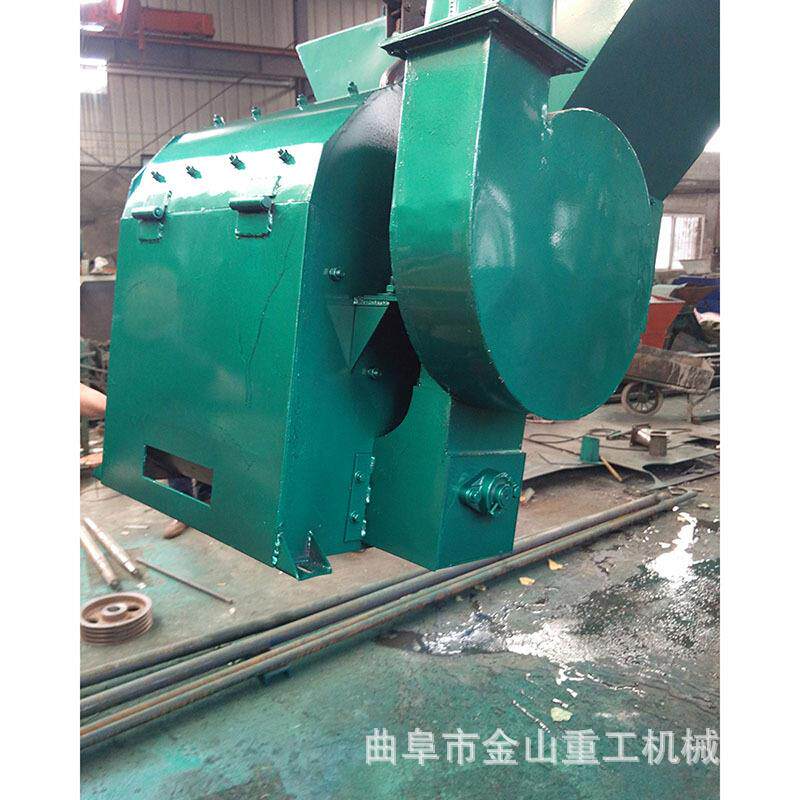 移动花生秧粉碎机600型秸秆牧草粉碎机龙钰锤片自动进料打粉机
